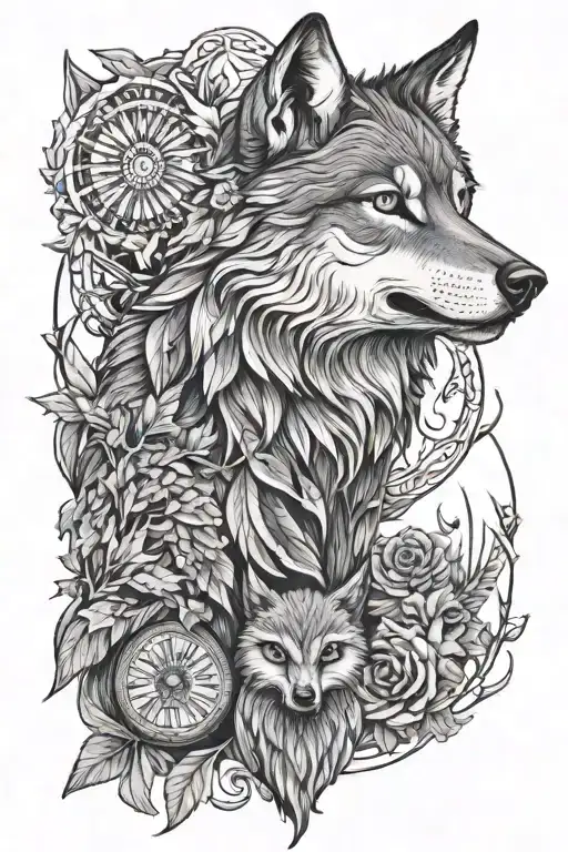Wolf And Owl