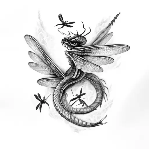 Dragonfly With Dragon Wings