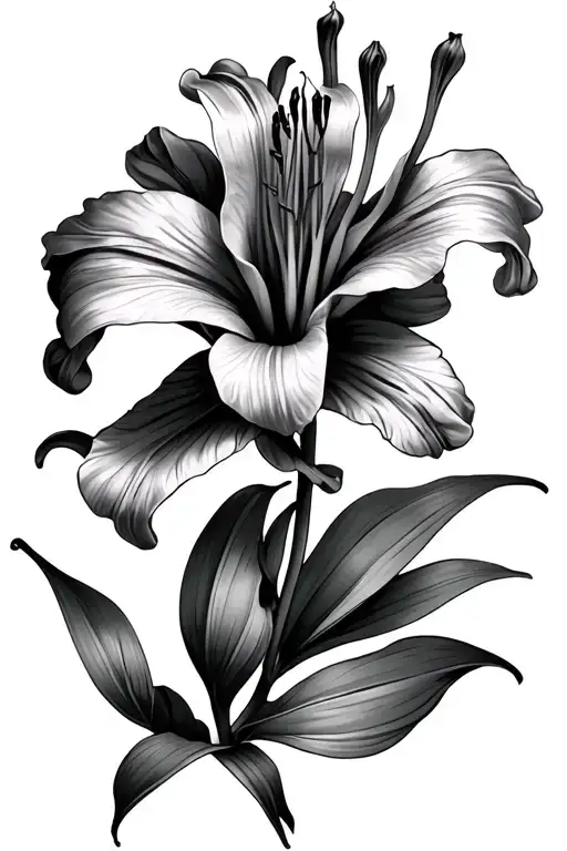 Tiger Lily With Stem