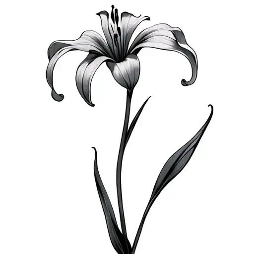 Tiger Lily With Stem