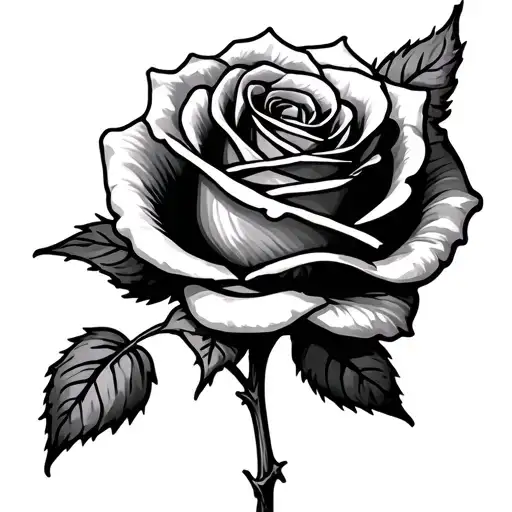 Rose Wrapping Tail Around Stem