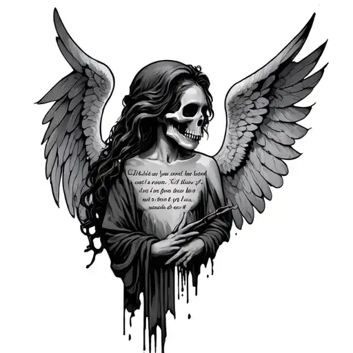 Angel Of Death With A Quote