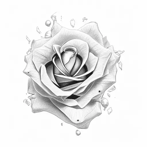 Jeu De Rose Avec Collier De Perle