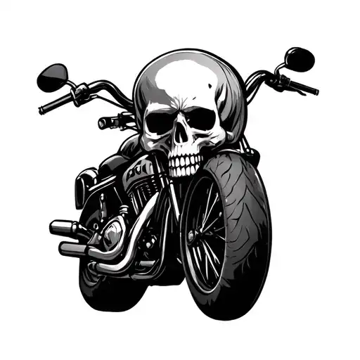 Skull Motorcycle