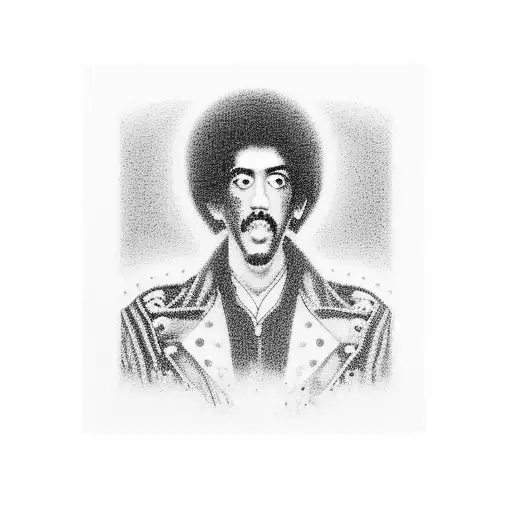Combine Phil Lynott's Face With A Minimalist Representation Of His Favorite Thin Lizzy Album Cover