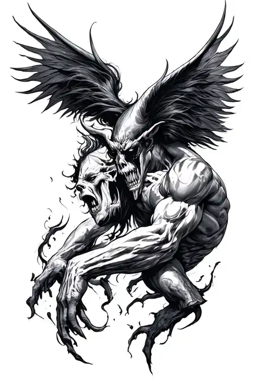 Inner Self Good And Evil Fighting