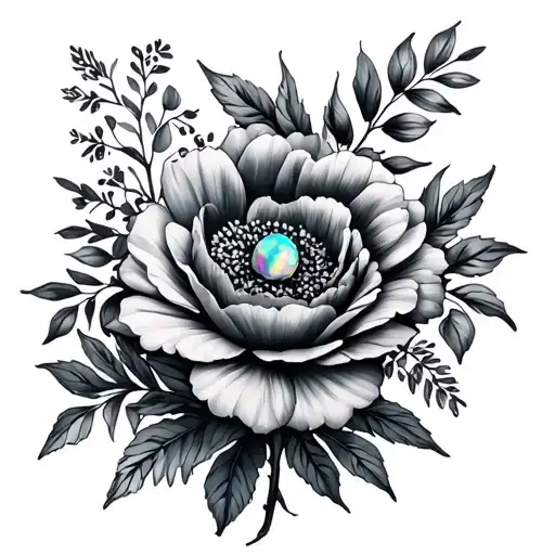 October Birth Flowers And Opal