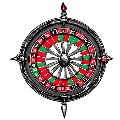 27 Red Roulette Wheel