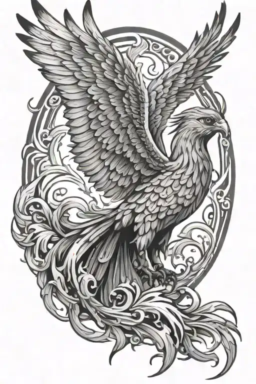 Phoenix Rising From The Ashes