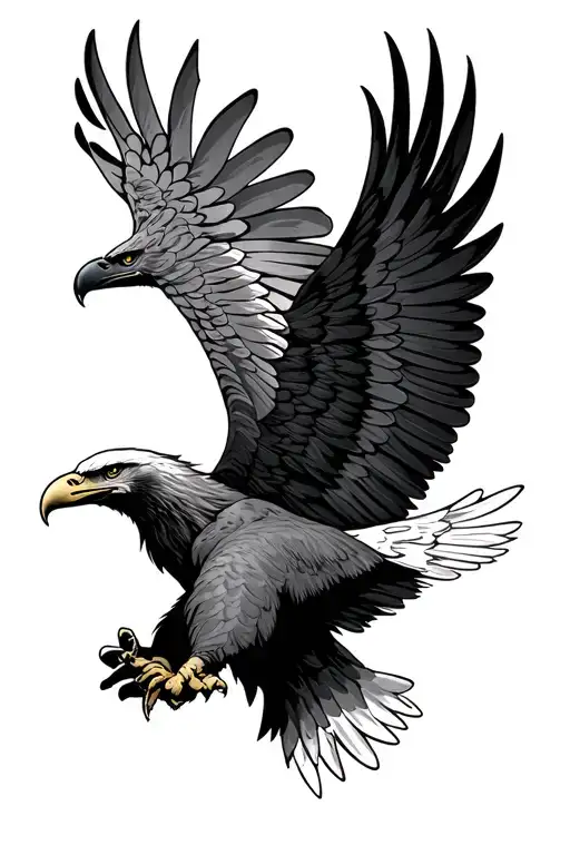 An Eagle With A F-15 Strike Eagle Wings