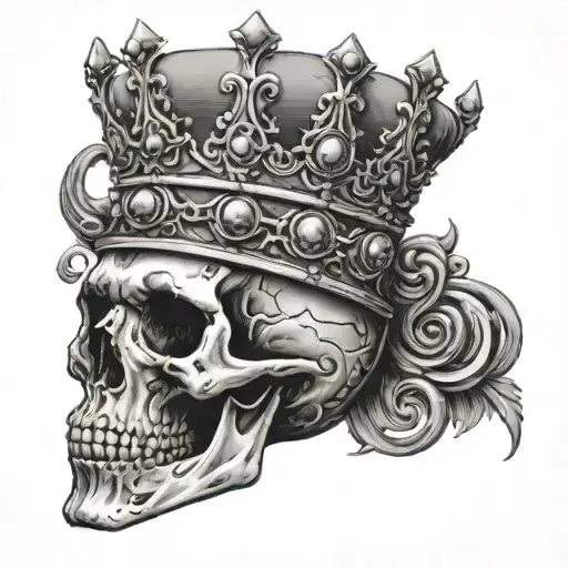 Skull With A Crown