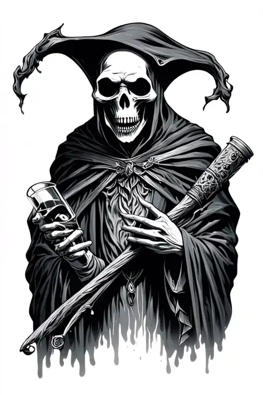 Drunk Grim Reaper