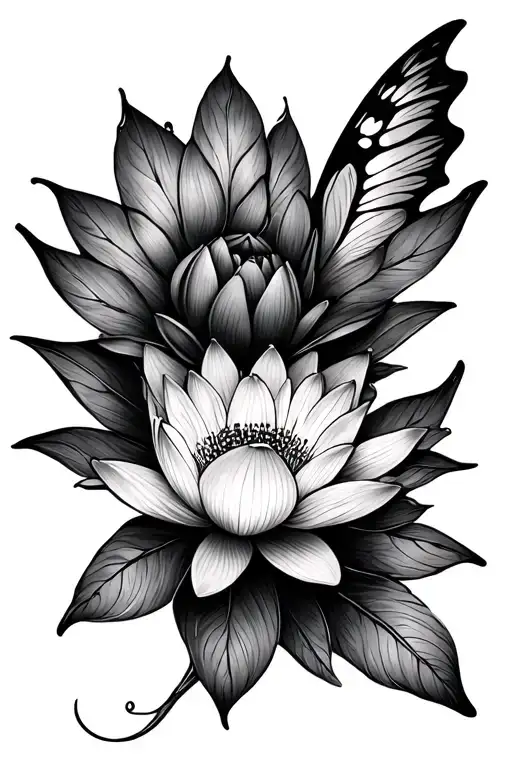 Butterfly Lotus Flower Mandala