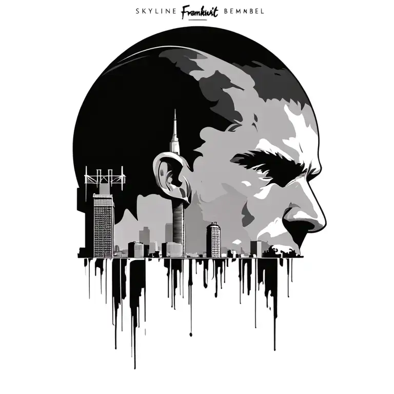 Skyline Frankfurt And Bembel