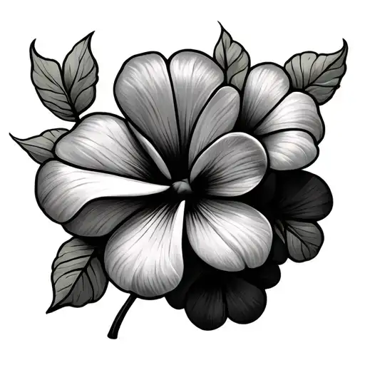 Flowers With Four Leaf Clover