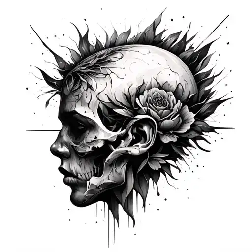 Abstract Mental Health Tattoo Ptsd Using Symbolic