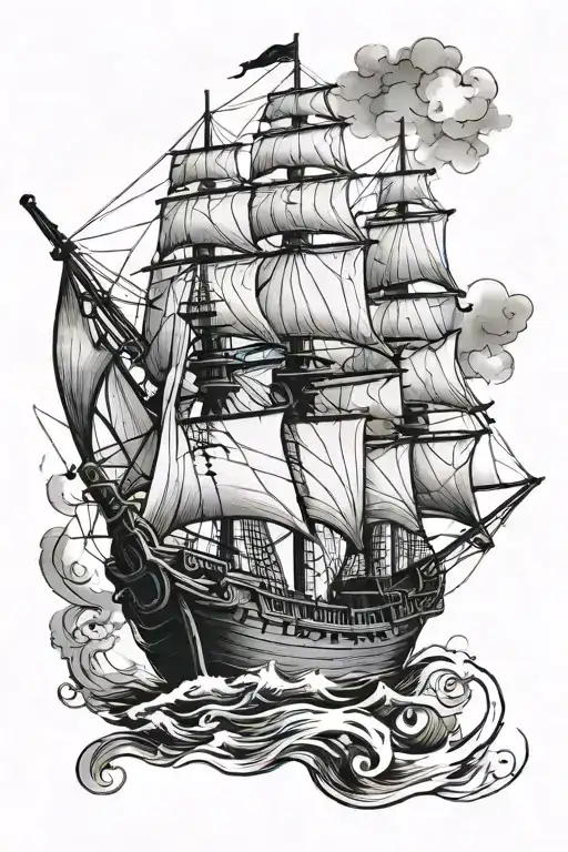 Ship Similar To The Black Pearl
