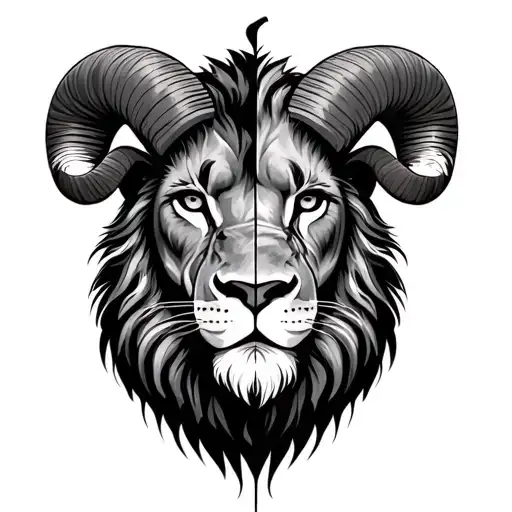 Half Ram Half Lion Face Split In 2