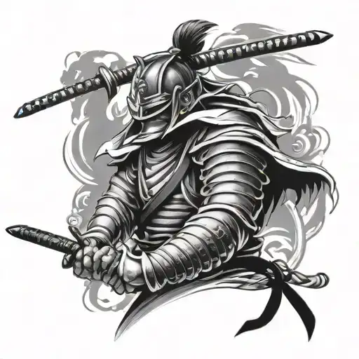 Samurai Tattoo For Man Shoulder