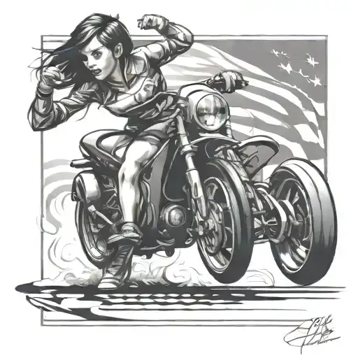 Girl Play Foot Kick Sti Car Racing