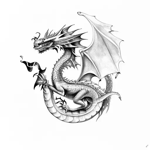 Watercolor Dragon Wrap