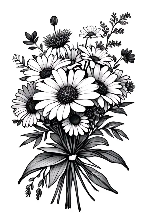 Wildflower Bouquet Birth Month Flower Bouquet