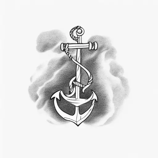 A Sailor With A Back Anchor Looking At The Horizon