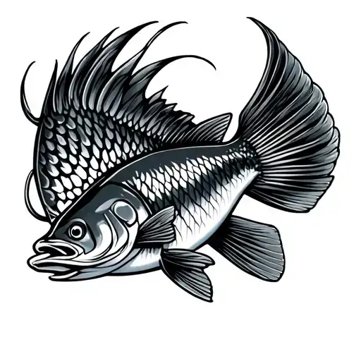 Pike Fish In Japanese Style