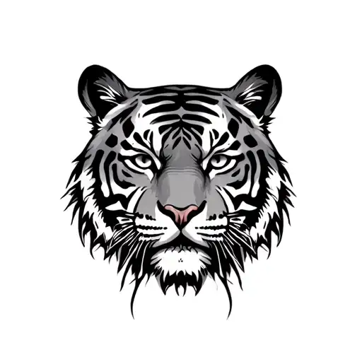 Tiger Head With Eye Above It