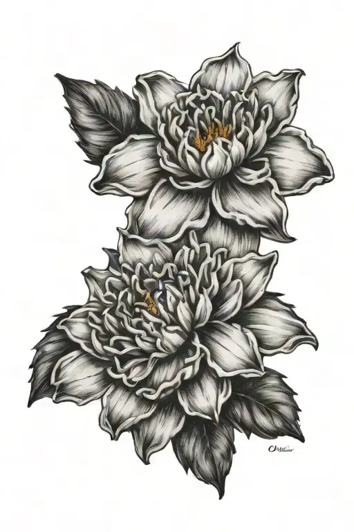 Daffodil And Chrysanthemum And Daisy