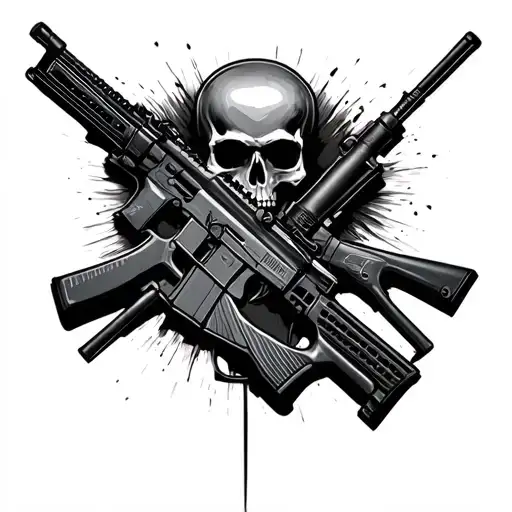 M4 Rifles With Death Blackout