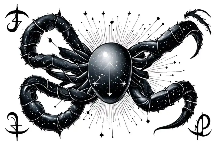 Gemini Cancer Zodiac Constellation Intertwined