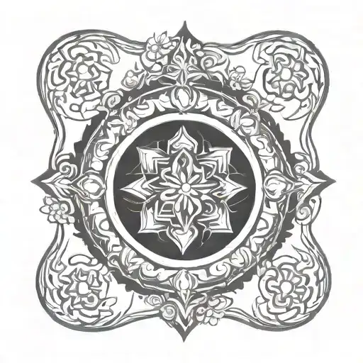 Mandala Gemini Logo Combination