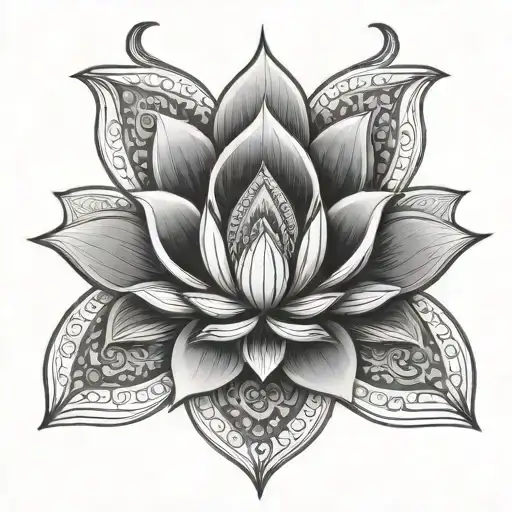 Lotus Mandala Design Incorporating