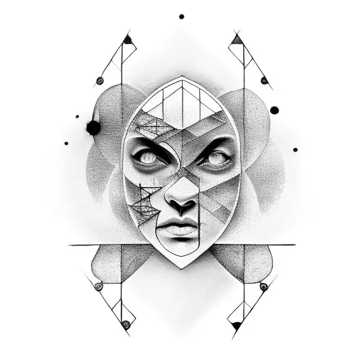 Abstract Tattoo About Concentration On My Inner Self Development