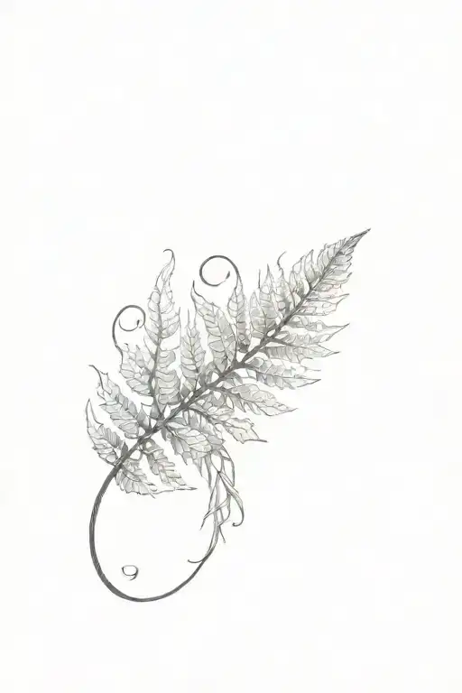 Fern Leaf And Infiniti Sign Inside