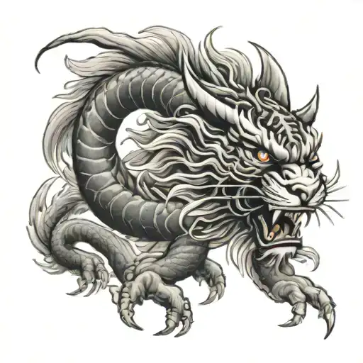 Dragon Tiger Japon Sakura