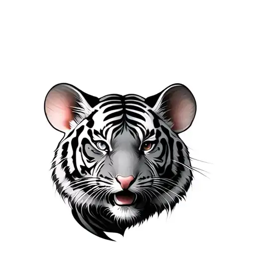 Mouse And Tiger Head