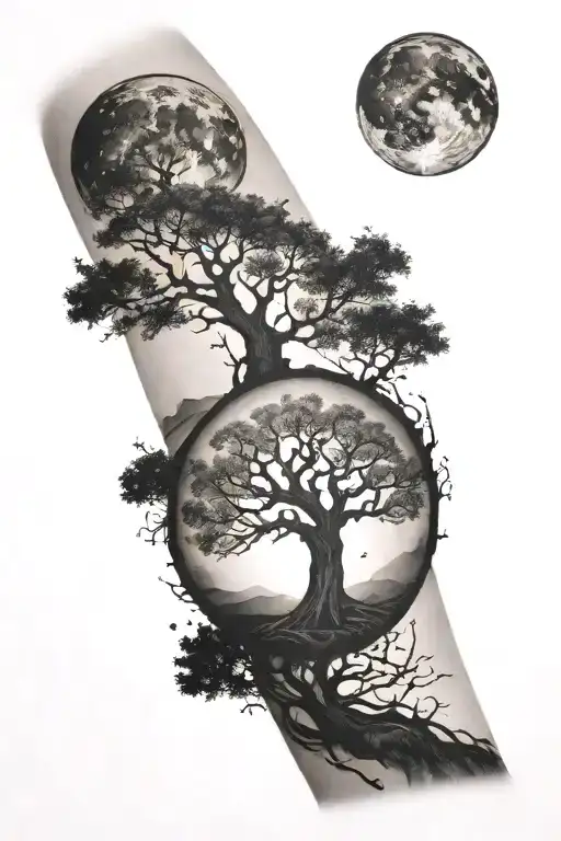 Tree Of Life And Astronomy Forearm