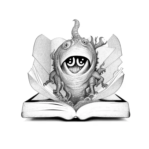 Monsters Emerging From Book