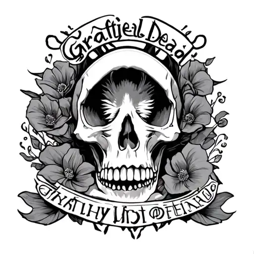 Grateful Dead With My Kids Names Intertwined