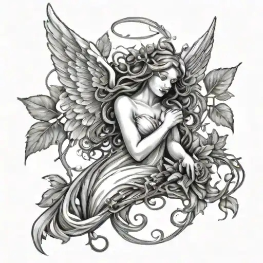 Angel Wrapped In Vines