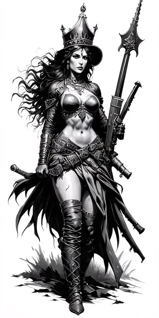 Infantry Queen Of Battle Scene