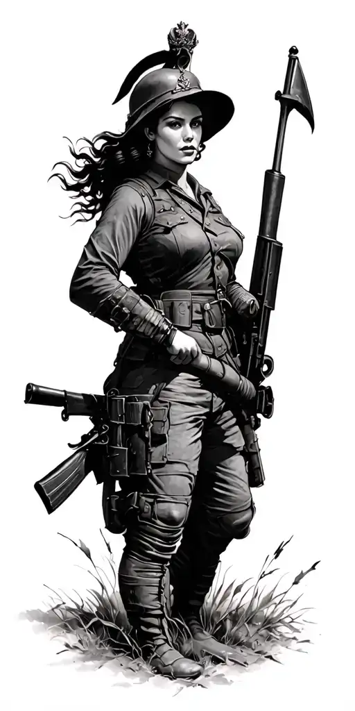 Infantry Queen Of Battle Scene World War Ii