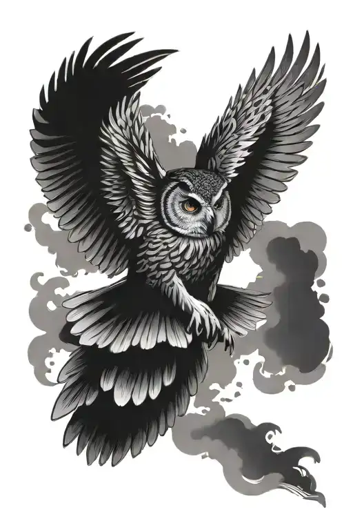 Owl Flying
