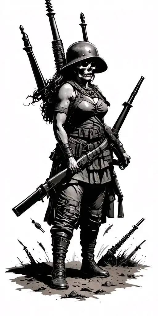 Dead Infantry Queen Of Battle Scene World War Ii