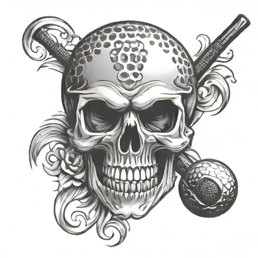 Golf Ball Skull