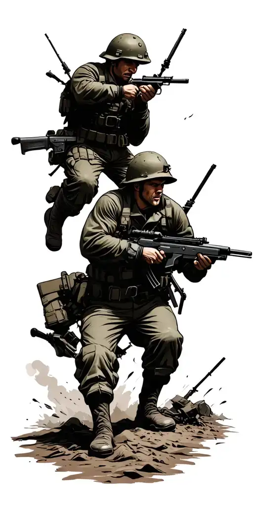 Ww2 Soldiers Fighting
