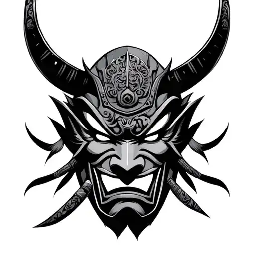 Samurai Oni Mask