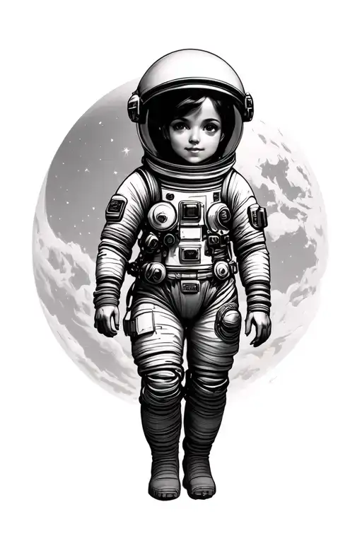 Space Girl Astronaut